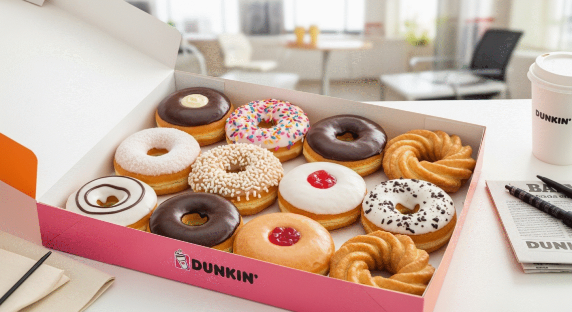 cost of dozen donuts at Dunkin